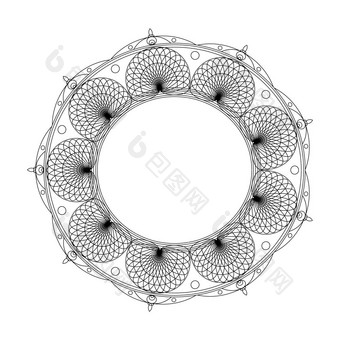 比尔达拉斯为着色书装饰黑色的和白色轮大纲点缀不寻常的花形状东方和抗<strong>应激</strong>治疗模式比尔达拉斯为着色书装饰黑色的和白色轮大纲点缀不寻常的花形状东方和抗<strong>应激</strong>治疗模式瑜伽标志设计元素