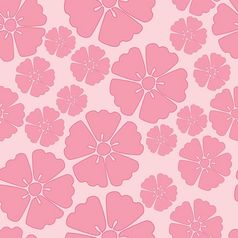 樱桃开花无缝的模式背景优雅的粉红色的樱桃开花无缝的模式背景