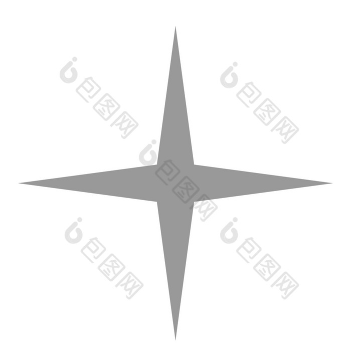 孤立的灰色的明星图标排名马克孤立的灰色的和黑色的明星图标排名马克与四个射线现代简单的最喜欢的标志装饰象征为网站设计网络按钮移动应用程序