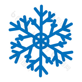 蓝色的雪花孤立的白色背景平图标与圣诞节和冬天<strong>主题</strong>简单的雪象征插图蓝色的华丽的雪花孤立的白色背景平图标与圣诞节和冬天<strong>主题</strong>简单的雪象征插图
