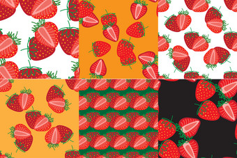 集合整个和<strong>切片</strong>新鲜的草莓浆果<strong>孤立</strong>的白色背景向量无缝的模式草莓设计色彩斑斓的摘要插图整个和<strong>切片</strong>草莓浆果背景为模式纺织packgage包装壁纸和卡片红色的绿色黄色的黑色的白色颜色明亮的