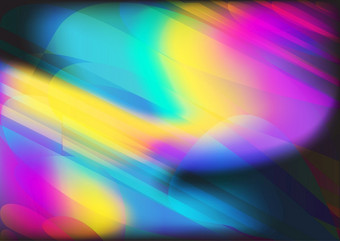 摘要模糊流体形状波模式波浪液体时尚的背景复古的梯度纹理图形设计向量模板复制空间海报布局摩天观景轮横幅封面黑色的蓝色的黄色的粉红色的霓虹灯