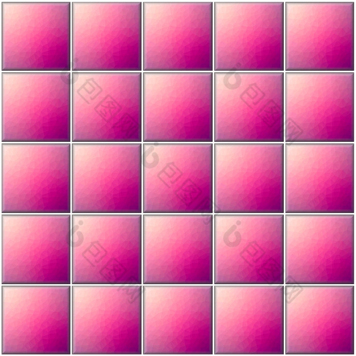 广场粉红色的瓷砖与多边形装饰与白色关节
