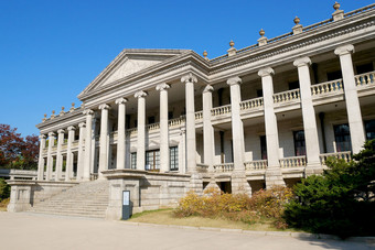 seokjojeon大厅西方风<strong>格</strong>石头建筑德寿<strong>宫宫</strong>国家博物馆现代和当代艺术德寿<strong>宫</strong>