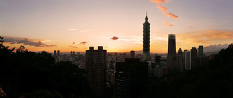 城市景观台北建筑与摩天大楼《暮光之城》台湾