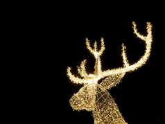 圣诞节灯的驯鹿点缀装饰