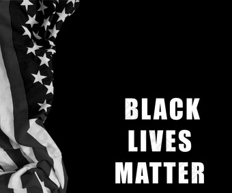 黑色的生活事横幅背景插图的运动为的自由人类权利黑色的生活事文本黑色的美国黑色的flage