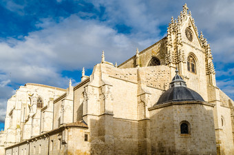 视图的哥特大教堂之地卡斯提尔和利昂西班牙