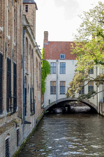 城市<strong>景观建筑</strong>沿着的运河使用弗兰德斯比利时