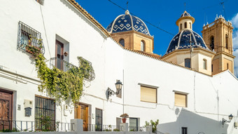 美丽的教堂我们的夫人<strong>安慰</strong>的地中海村altea系统利坎特省西班牙
