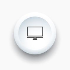 电脑图标白色按钮