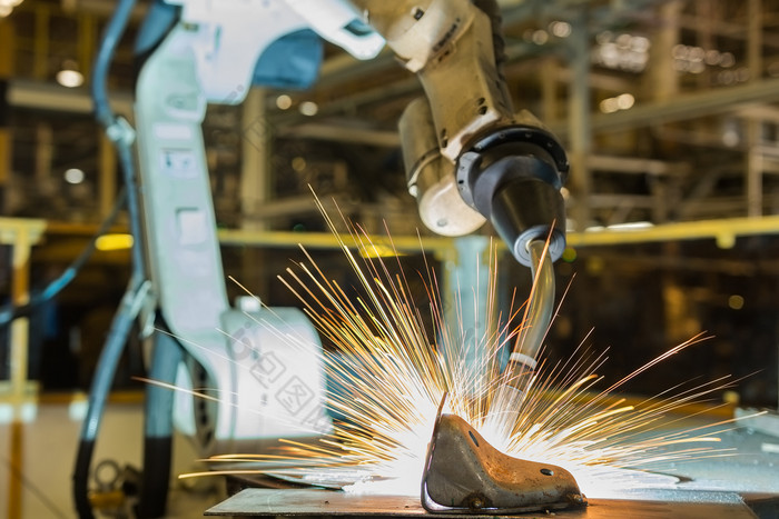 机器人是焊接车工厂