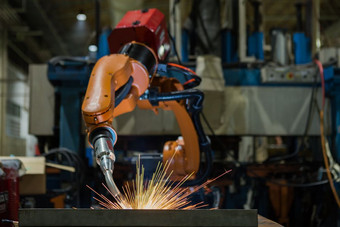 机器人焊接车工厂焊接车身体