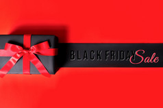 黑色的星期五出售黑色的礼物盒子为在线购物
