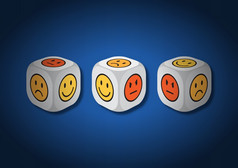 插图三个说与情感符号每一个脸的说是说明符号代表不同的情感州