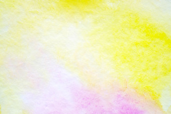 水彩背景艺术摘要黄色的和紫色的水彩绘画变形设计白色纸背景