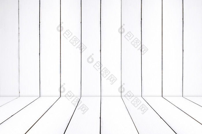 空白色木房间的角度来看室内设计古董难看的东西背景模板产品显示蒙太奇