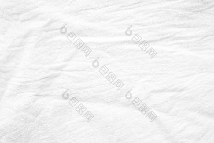 皱纹白色棉花帆布织物变形背景壁纸
