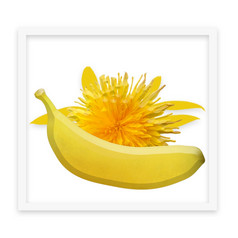香蕉和花