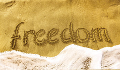 登记自由的黄色的沙子