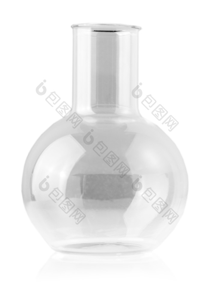 化学实验室玻璃器皿空瓶反光白色