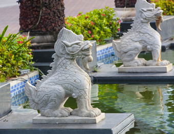 雕塑中国人狮子<strong>三亚</strong>海南岛