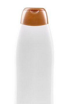 的白色空白塑料瓶孤立的背景白色空白塑料瓶孤立的背景
