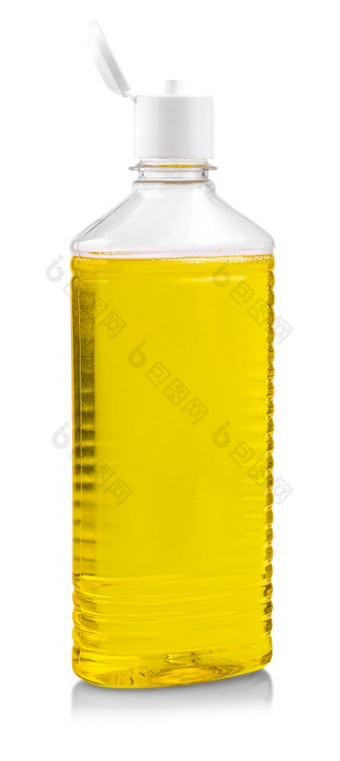 的黄色的空白洗发水容器孤立的白色黄色的空白洗发水容器孤立的白色