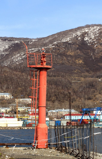 灯塔的<strong>海滨</strong>阿瓦查湾的堪察加半岛半岛灯塔的<strong>海滨</strong>阿瓦查湾