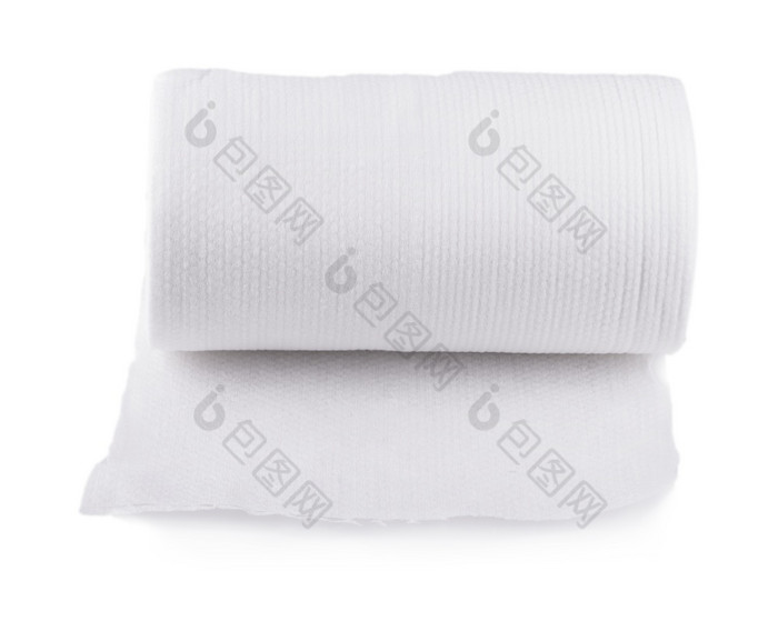 卷纸厨房毛巾孤立的的白色背景卷纸厨房毛巾孤立的白色