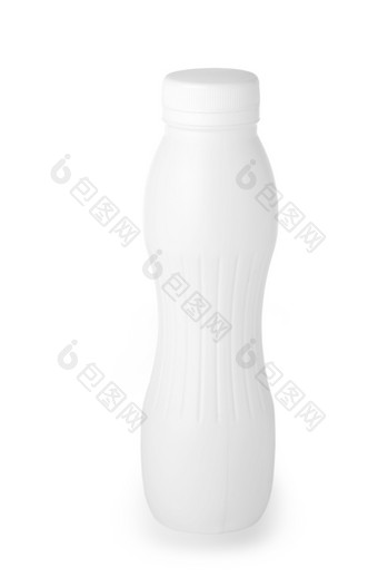 明亮的塑料瓶成员关闭白色背景明亮的塑料瓶