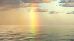 彩虹在的海