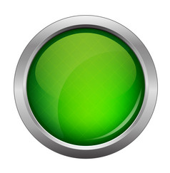 绿色光滑的网络按钮美丽的互联网按钮