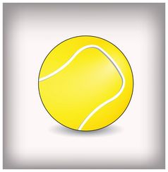 网球球向量插图