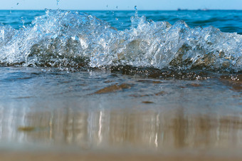 海水泡沫海波的兴奋的海岸海的水<strong>沸腾</strong>海波的兴奋的海岸海海水泡沫的水<strong>沸腾</strong>