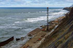 建设保护结构海建设散步的海海岸的波罗的海