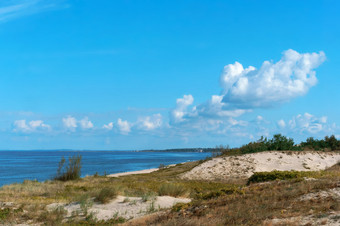 的海边的夏天的沙子沙丘的海海岸的沙子沙丘的海海岸的海边的夏天