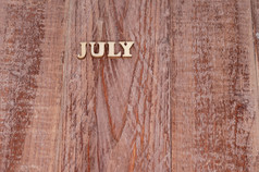 7月月模板为日历的的名字的个月木背景7月月的的名字的个月木背景模板为日历