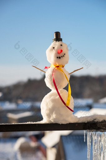 雪人与围巾的雪人小人士使雪的雪人小雪人与围巾人士使雪