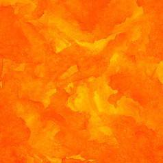 摘要橙色水彩背景与纹理水瓶座油漆和纸空表面广场格式与难看的东西效果为你的文本拼贴画橙色摘要水彩纹理背景