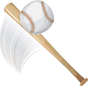 棒球蝙蝠打球插图美国棒球蝙蝠打球
