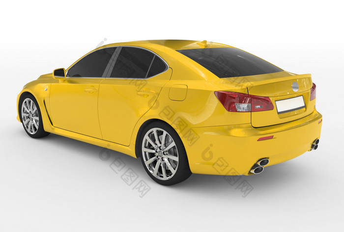 车孤立的白色黄色的油漆有色玻璃是从车孤立的白色黄色的油漆有色玻璃是从一边视图呈现