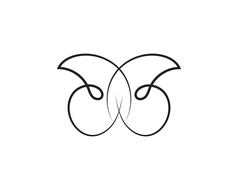 美蝴蝶向量图标设计