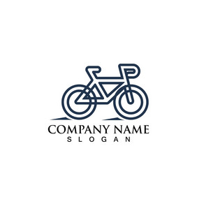 自行车自行车图标向量骑自行车标志为自