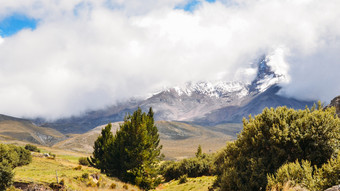 并<strong>目前</strong>不活跃的成层火山的科迪勒拉西方的范围的安第斯山脉并<strong>目前</strong>不活跃的成层火山的科迪勒拉的厄瓜多尔安第斯山脉