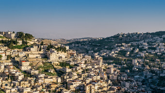 高的角度来看视图西尔万村的郊区耶路撒冷以色列高的角度来看视图西尔万村的郊区耶路撒冷以色列