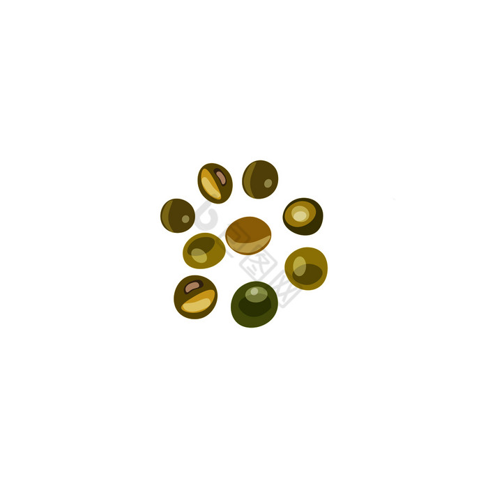 彩色的石头珍贵的宝石玻璃球法国向量插图彩图片