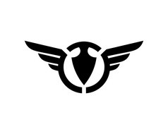 黑色的翼标志象征为专业设计师