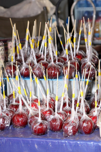 勒斯滕堡南非洲五月太妃糖苹果出售摊位勒斯滕堡公平五月勒斯滕堡南非洲
