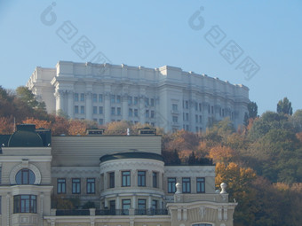 体系结构的城市外墙建筑和结构